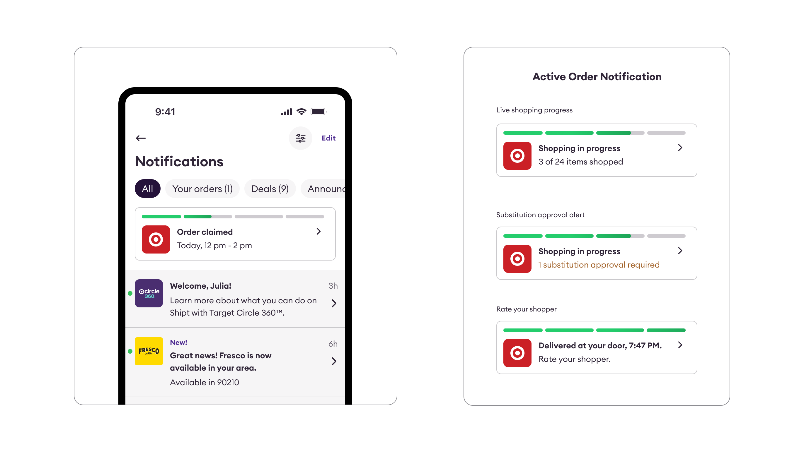 Active Order Updates